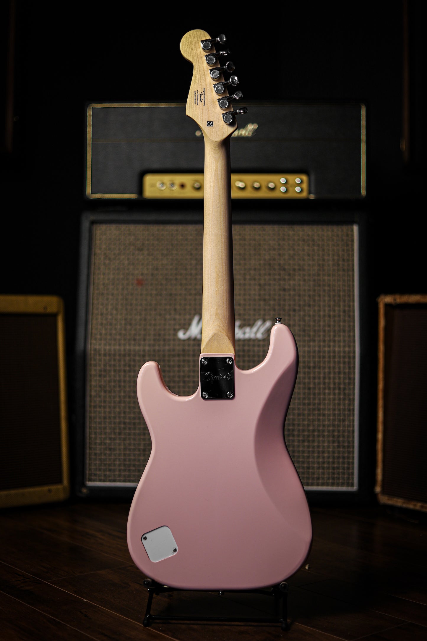 Squier Stratocaster Mini Electric Guitar - Shell Pink