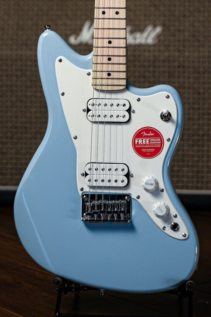 Squier Jazzmaster HH Mini Electric Guitar - Daphne Blue
