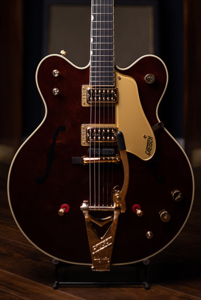 Gretsch G6122T-62GE Vintage Select Country Gentleman Electric Guitar - Walnut Stain with Bigsby