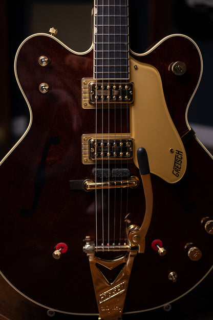 Gretsch G6122T-62GE Vintage Select Country Gentleman Electric Guitar - Walnut Stain with Bigsby