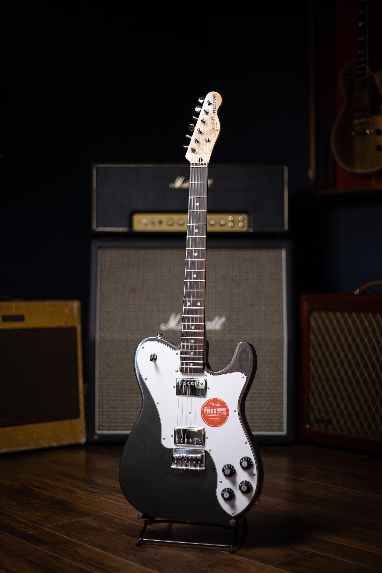 Squier Affinity Series Deluxe Telecaster Electric Guitar - Charcoal Frost Metallic