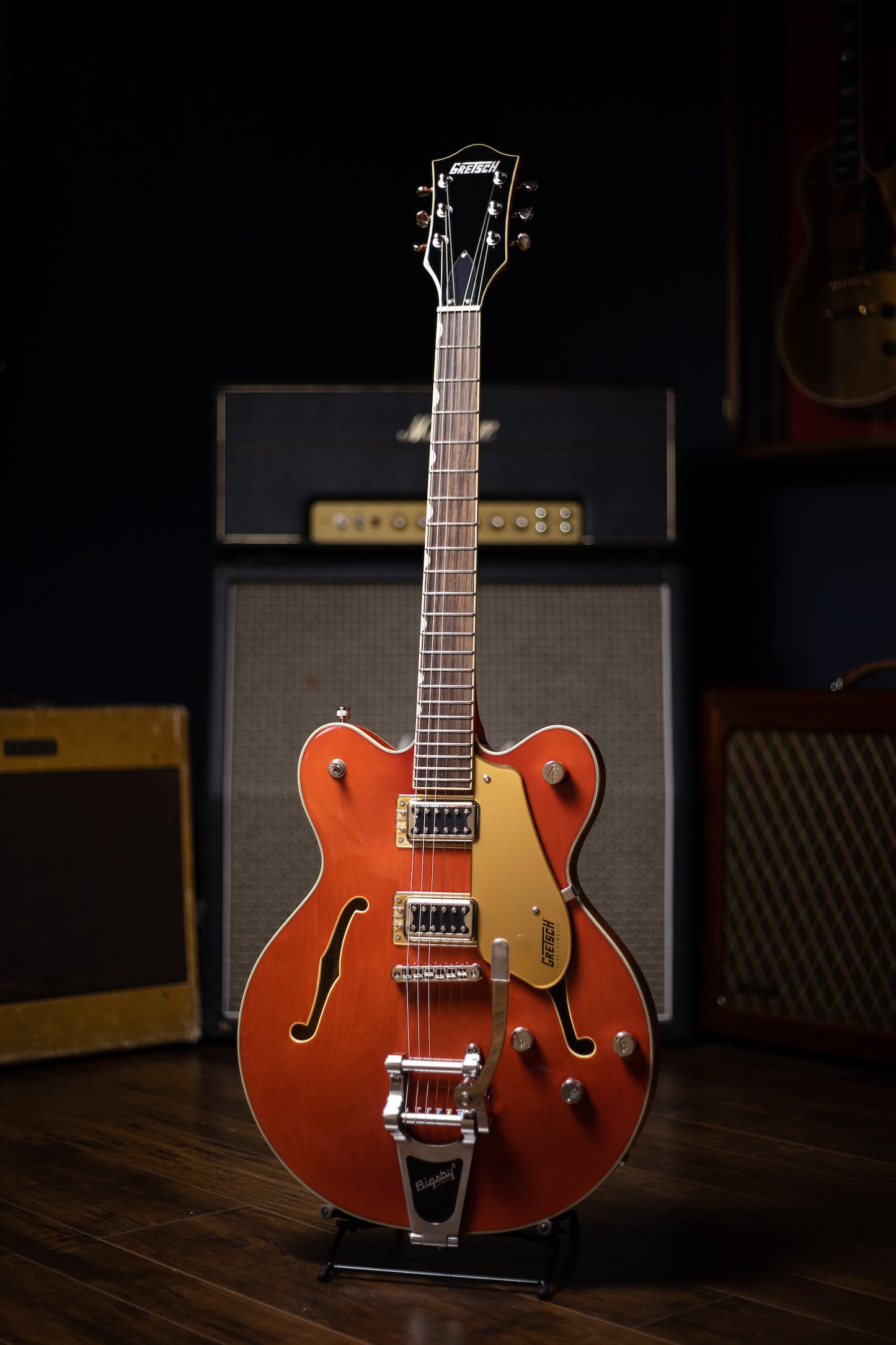 Gretsch G5622T Electromatic Center Block Doublecut with Bigsby Electric Guitar - Orange Stain