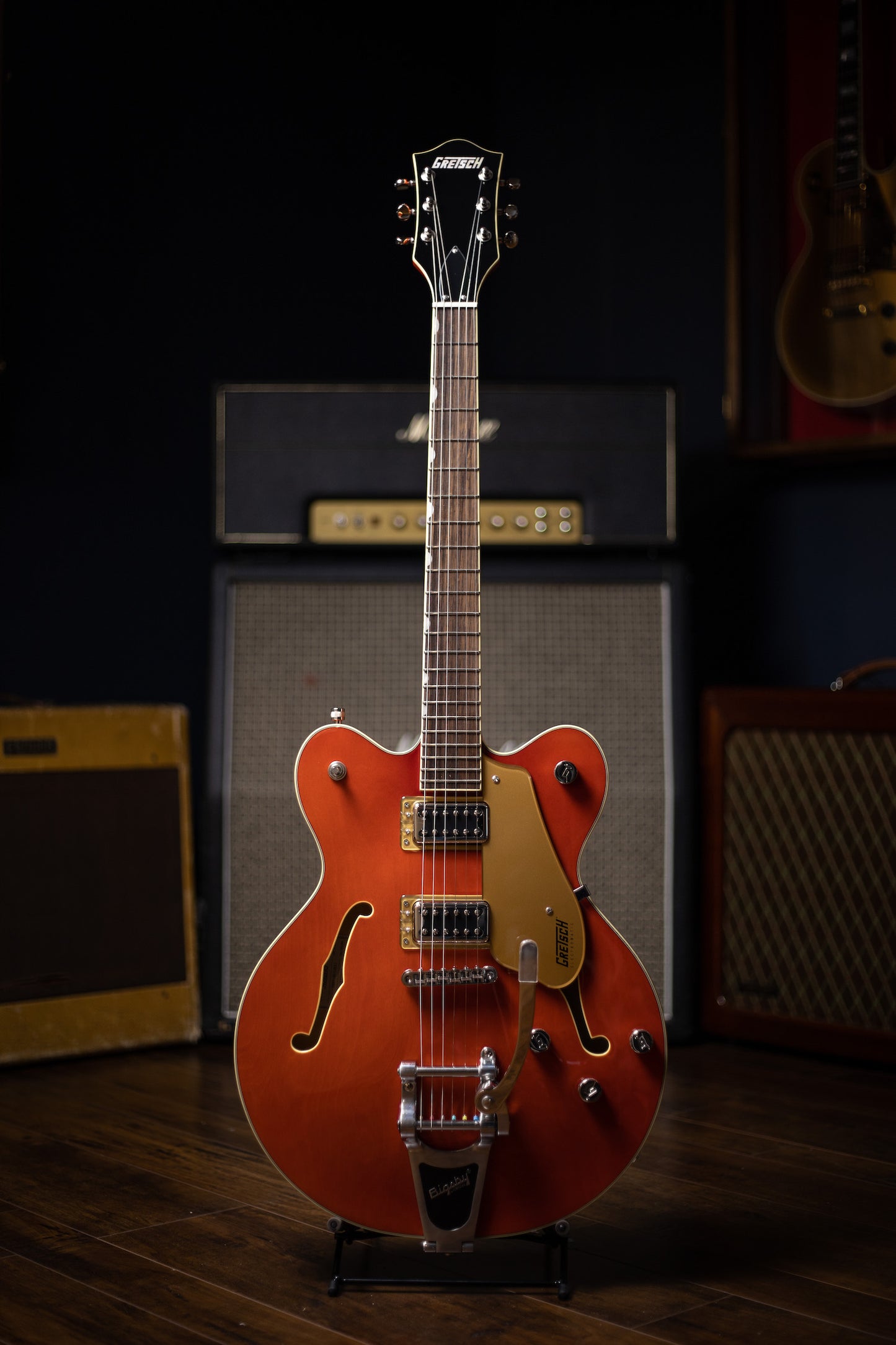 Gretsch G5622T Electromatic Center Block Doublecut with Bigsby Electric Guitar - Orange Stain