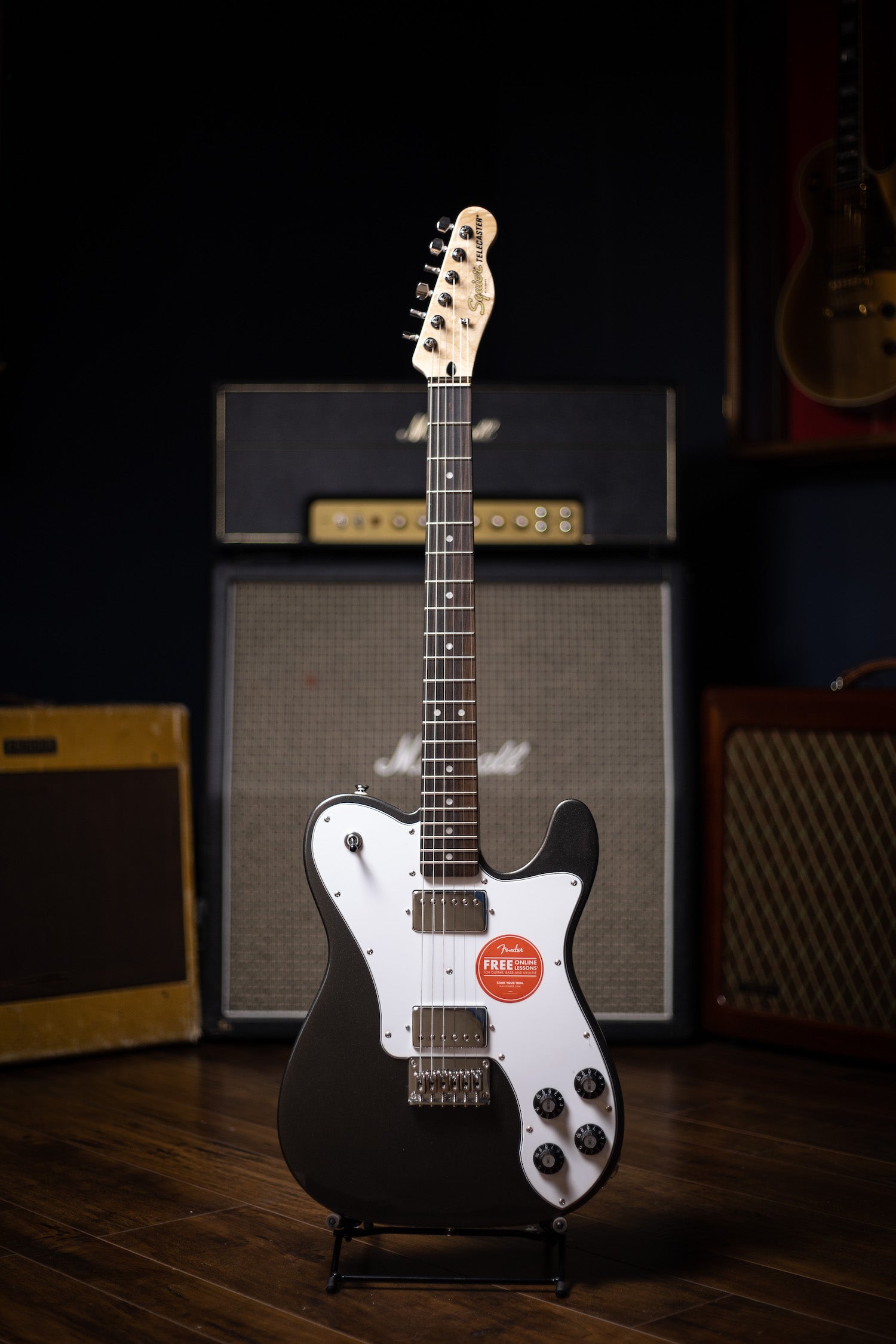 Squier Affinity Series Deluxe Telecaster Electric Guitar - Charcoal Frost Metallic