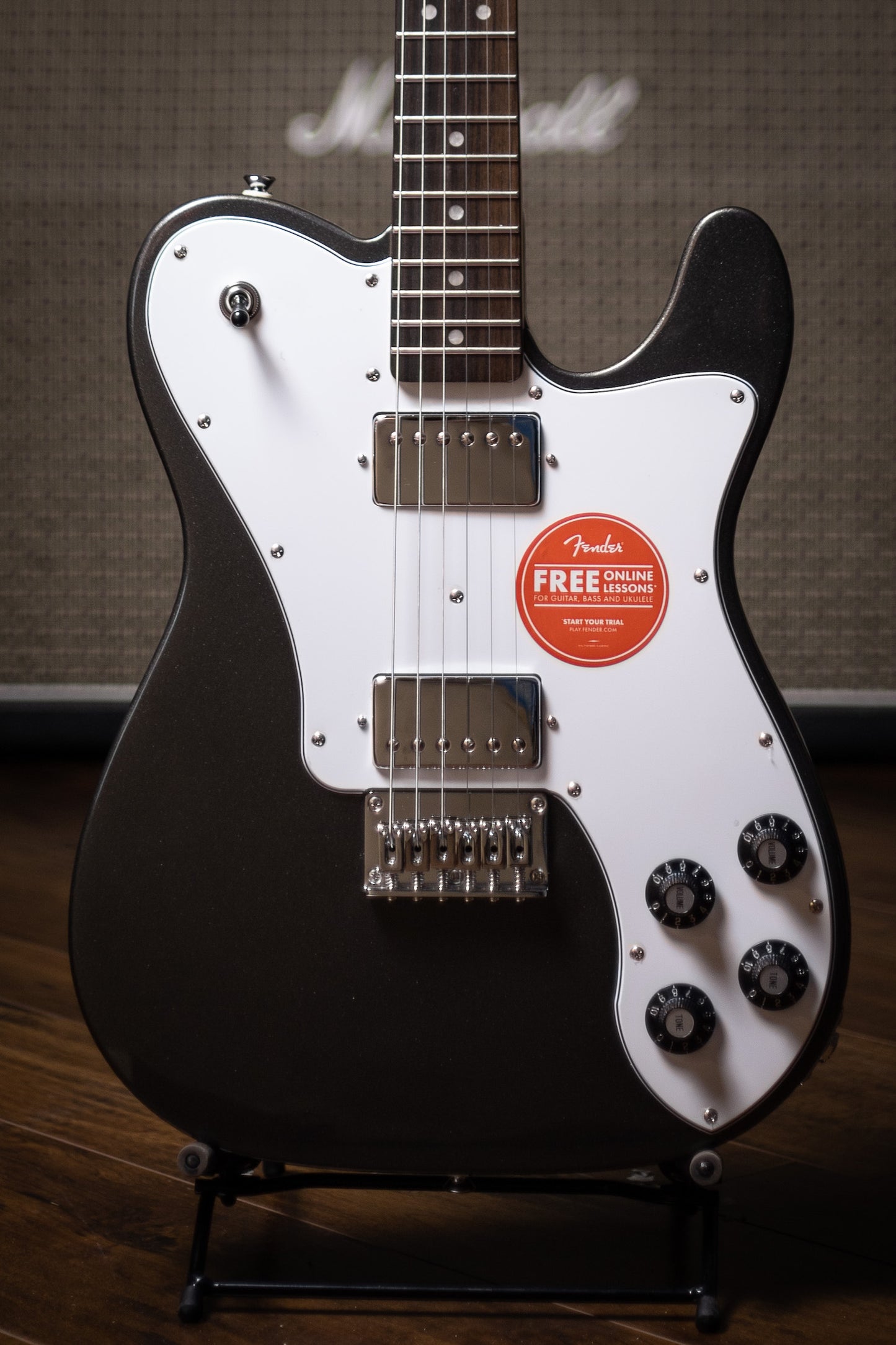 Squier Affinity Series Deluxe Telecaster Electric Guitar - Charcoal Frost Metallic