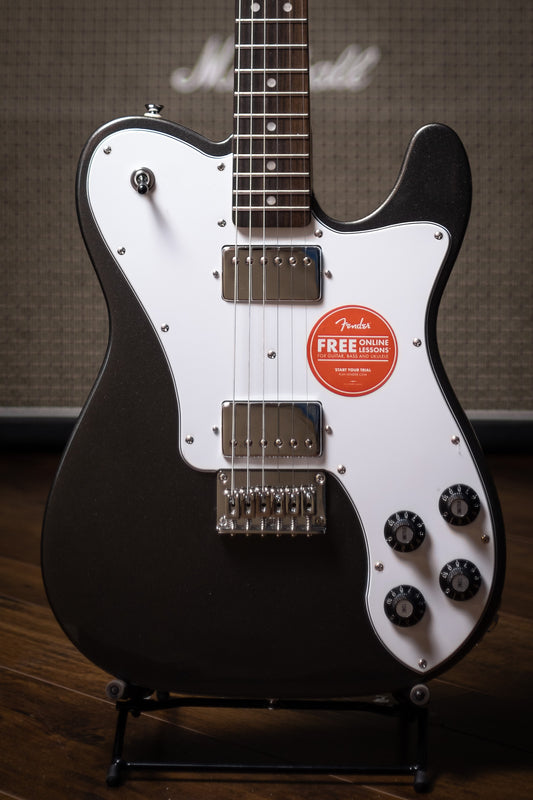 Squier Affinity Series Deluxe Telecaster Electric Guitar - Charcoal Frost Metallic