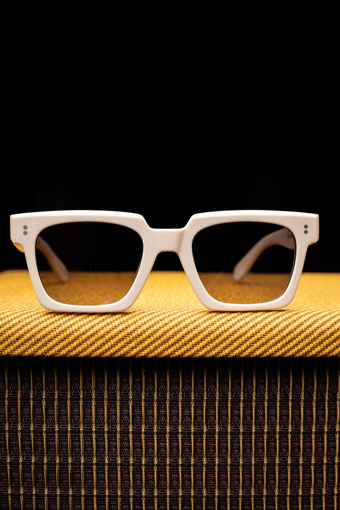Johann Wolff Sunglasses - Anna in Matte Ivory w/ Brown Polarized Lenses
