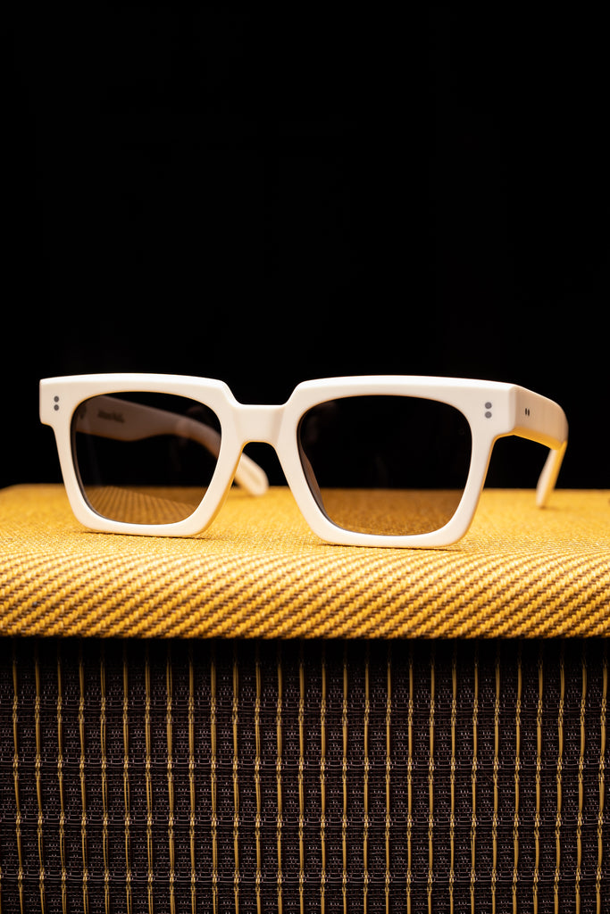 Johann Wolff Sunglasses - Anna in Matte Ivory w/ Brown Polarized Lenses