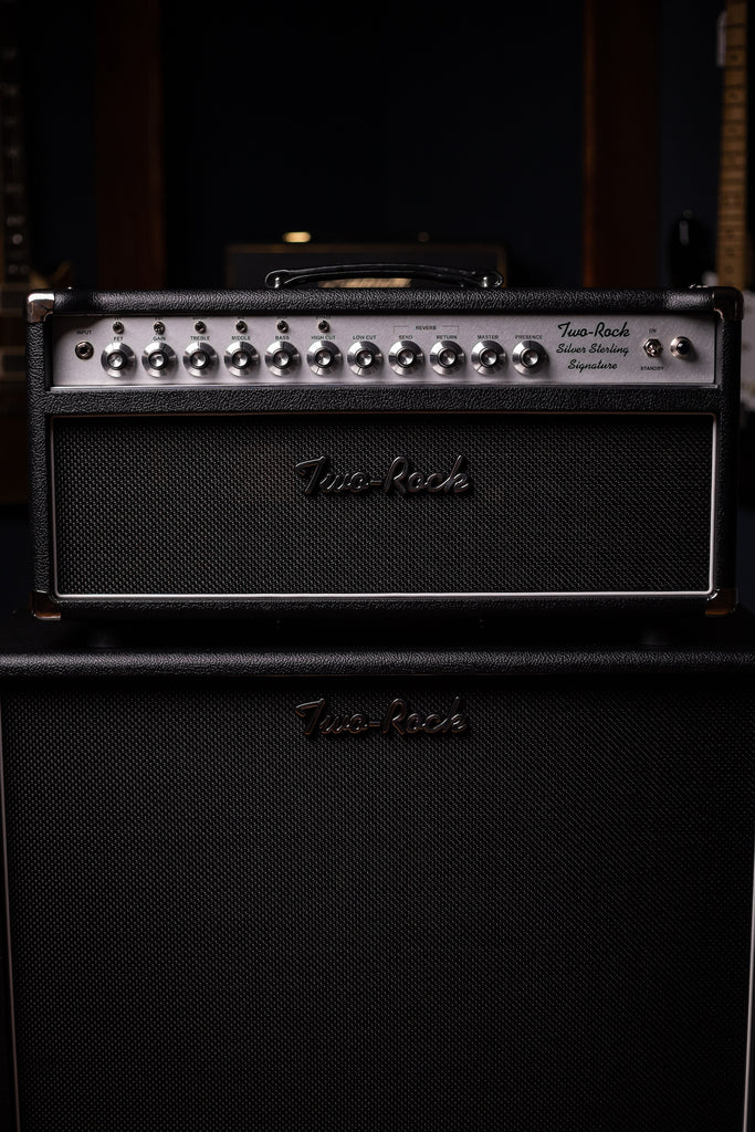 PRE-ORDER! Two-Rock Silver Sterling Signature 100w Tube Head Silver Chassis, Black Bronco, Black Matrix Grill, Silver Skirt Knobs