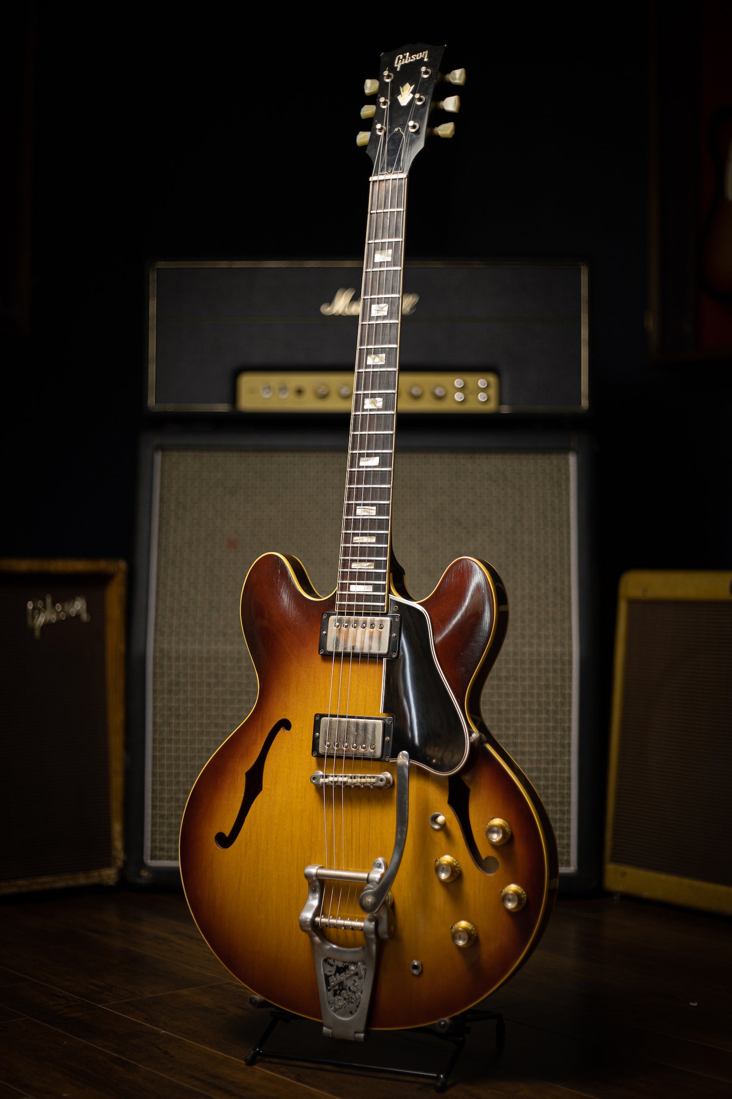 1965 Gibson ES-335TD Factory Bigsby - Sunburst Front