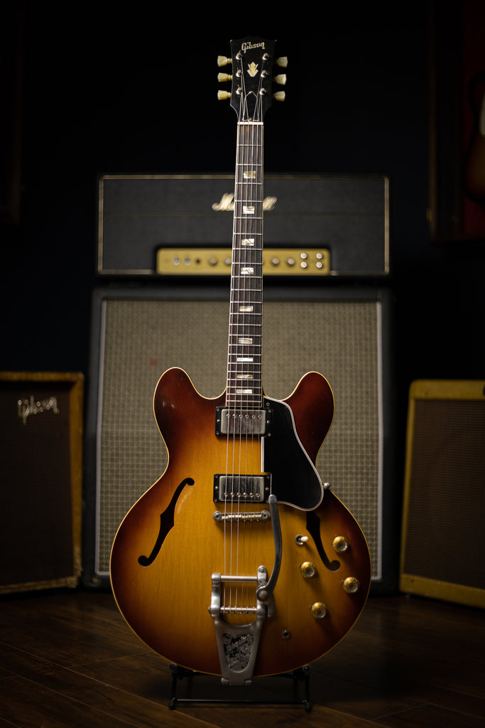 1965 Gibson ES-335TD Factory Bigsby - Sunburst Front 2