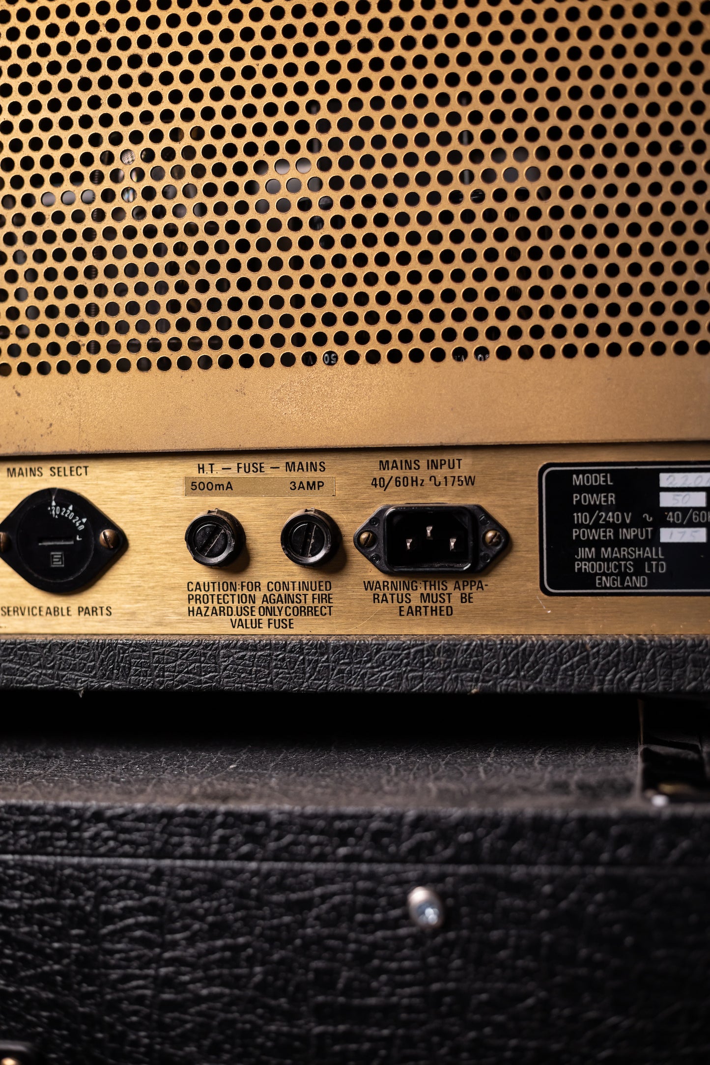 1982 Marshall JCM800 2204 50 Watt Amplifer Head