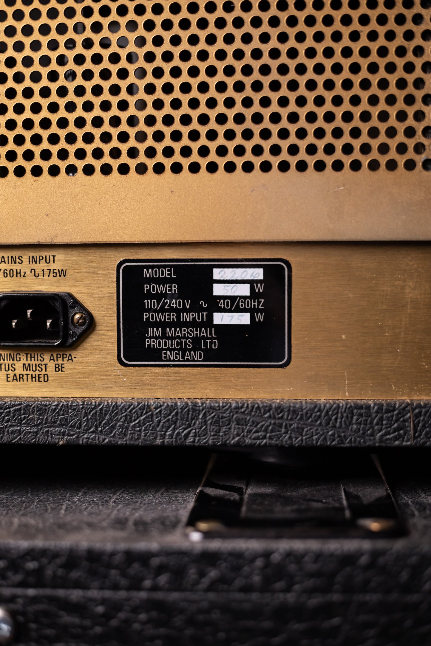 1982 Marshall JCM800 2204 50 Watt Amplifer Head