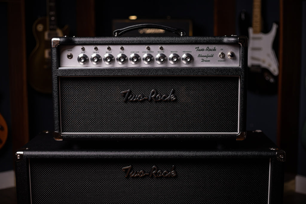 PRE-ORDER! Two-Rock Bloomfield Drive 100/50w Tube Head Silver Chassis, Black Bronco, Black Matrix Grill, Silver Skirt Knobs