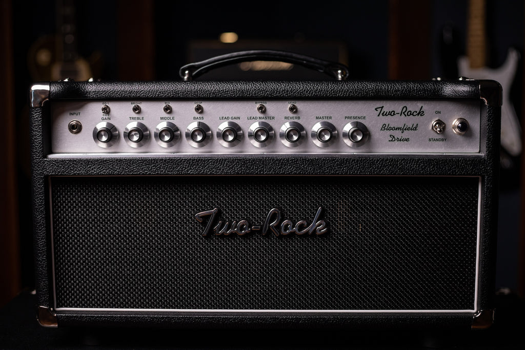 PRE-ORDER! Two-Rock Bloomfield Drive 100/50w Tube Head Silver Chassis, Black Bronco, Black Matrix Grill, Silver Skirt Knobs