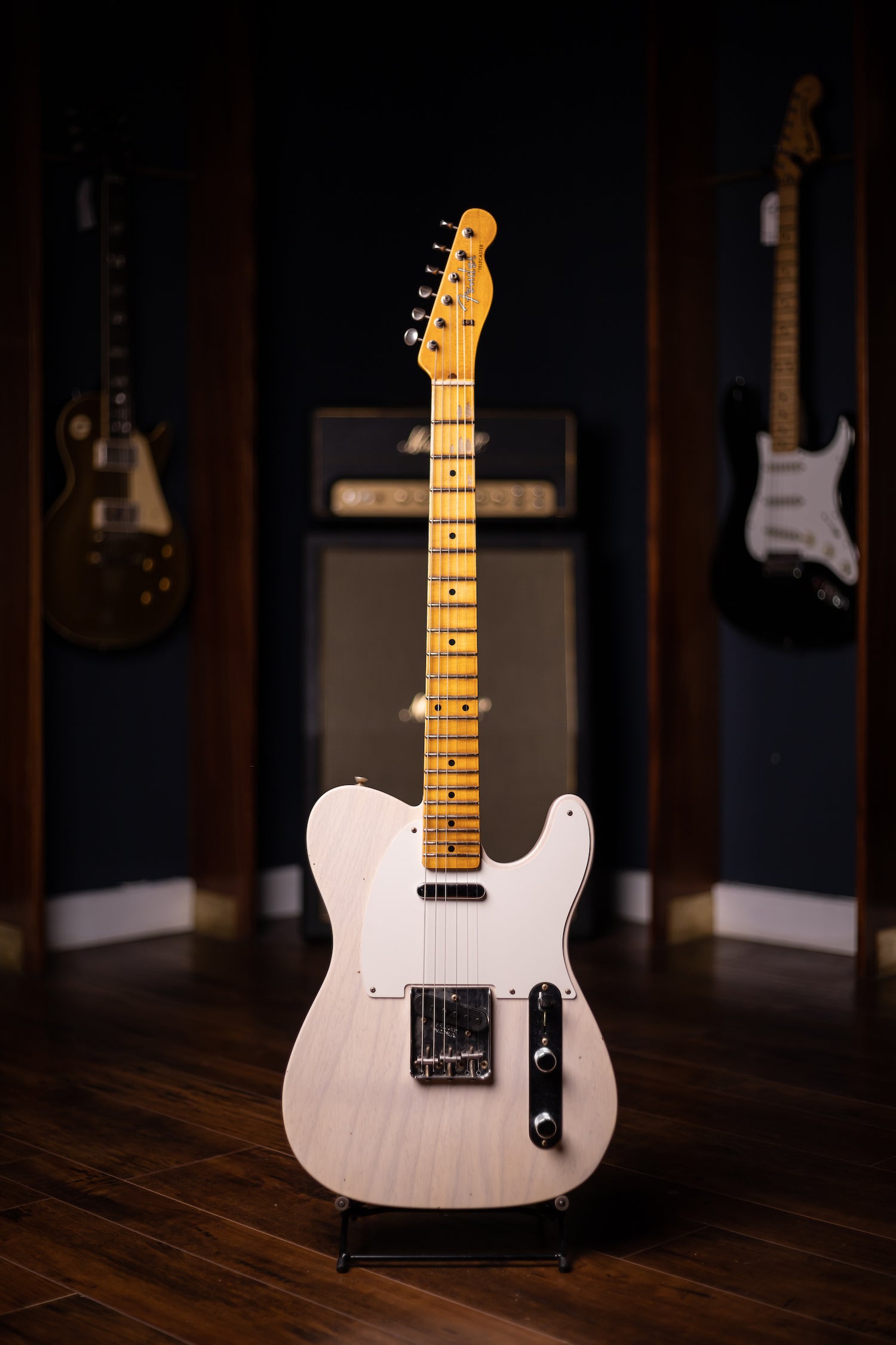 Fender Custom Shop Journeyman Relic 1957 Telecaster Electric Guitar - Aged White Blonde
