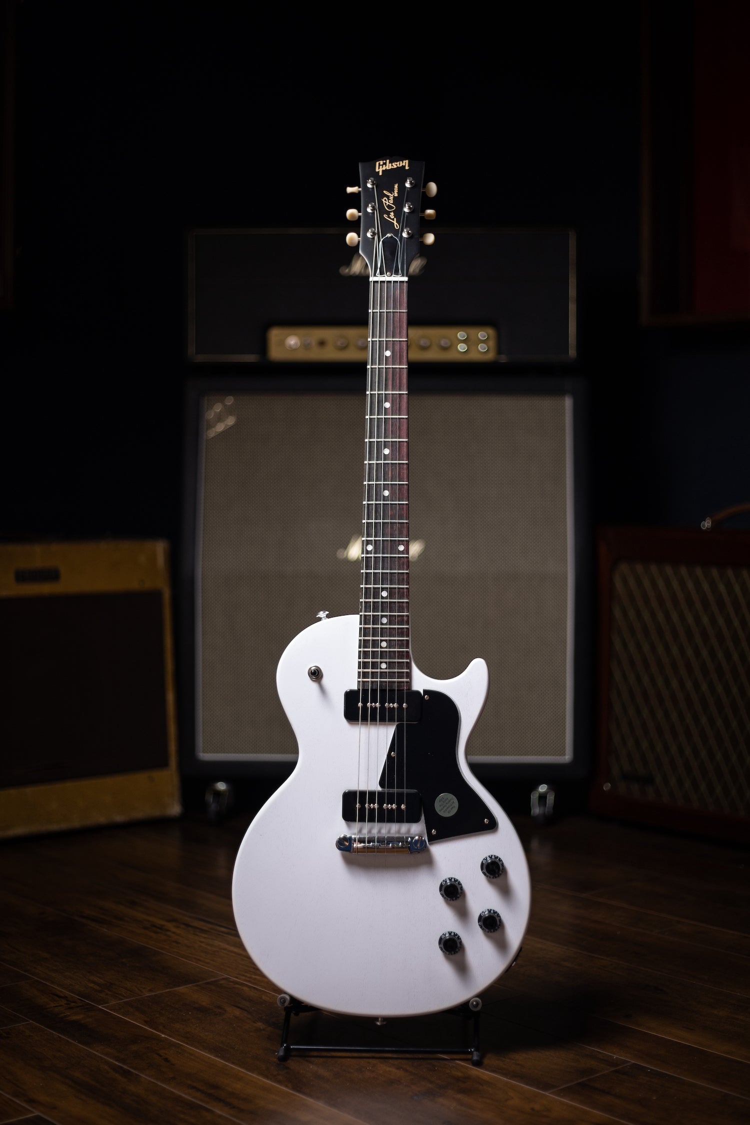 ギター Gibson Les Paul Special White Gibson Les Paul Special Single-Cutaway Electric Guitar