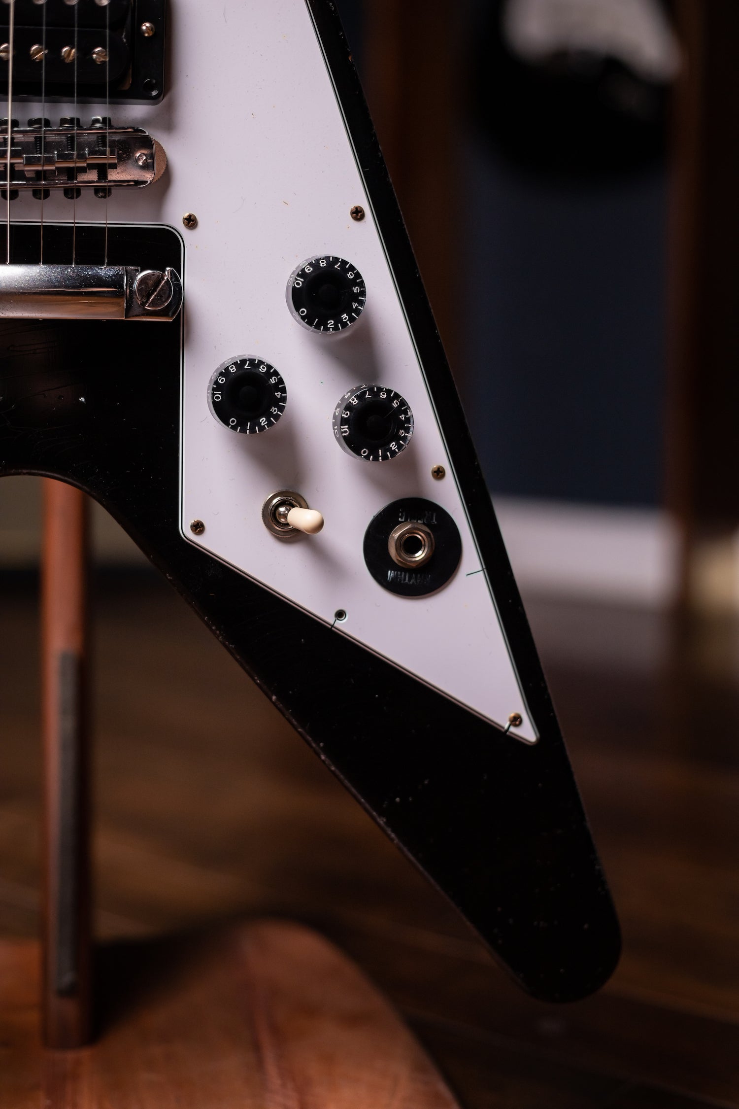 Gibson Kirk Hammett 1979 Flying V Murphy Lab Aged Electric Guitar - Ebony