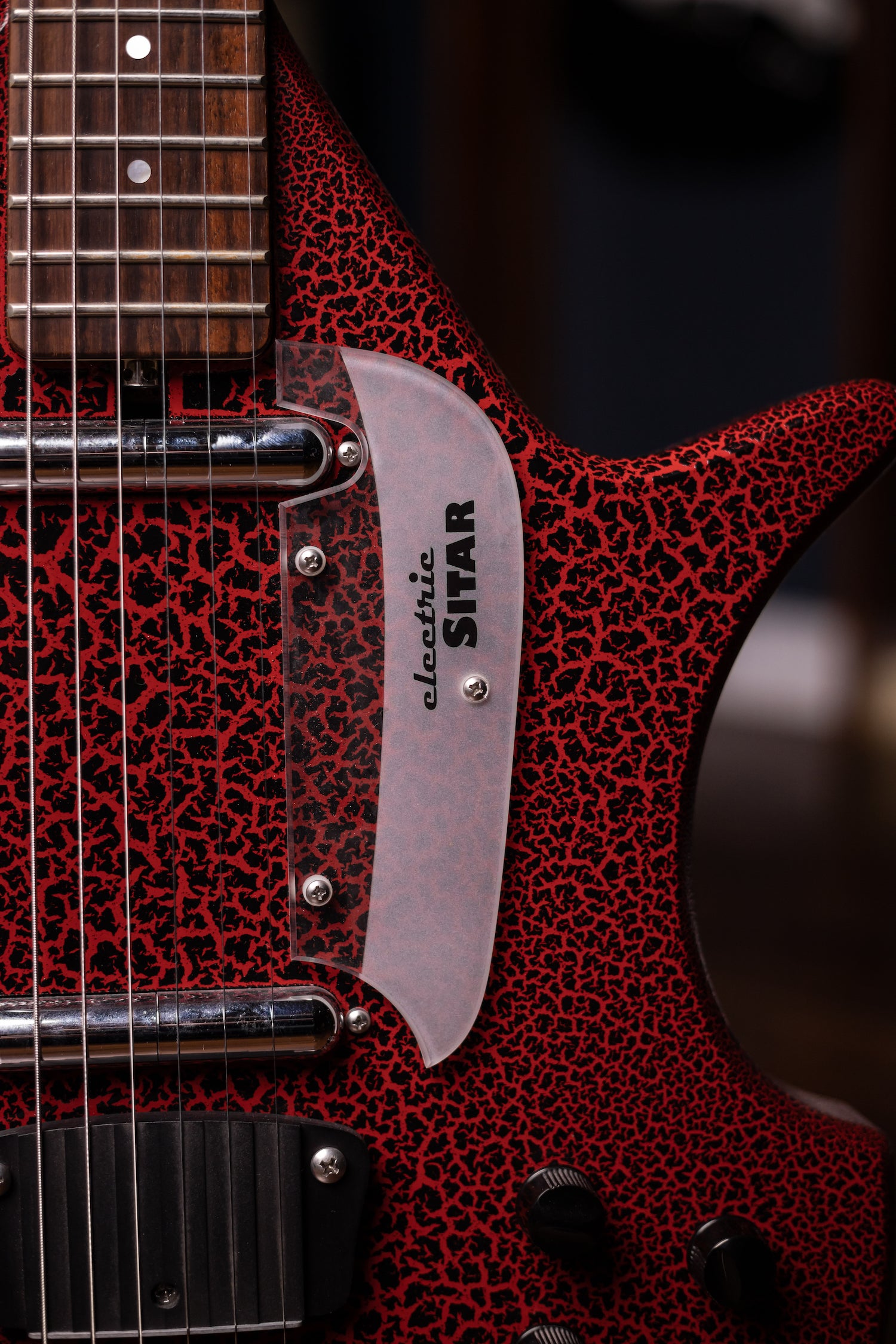 Used Jerry Jones Electric Sitar - Red Crackle