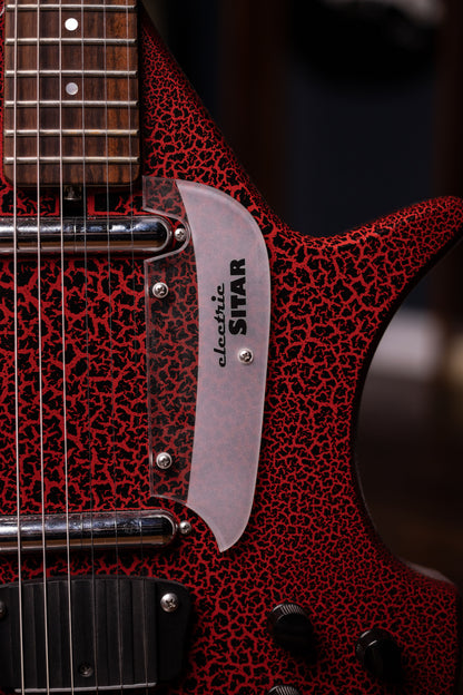 Used Jerry Jones Electric Sitar - Red Crackle