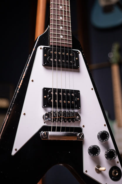 Gibson Kirk Hammett 1979 Flying V Murphy Lab Aged Electric Guitar - Ebony