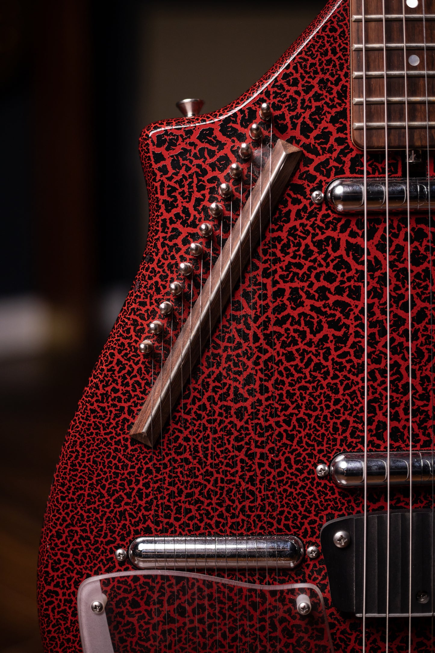 Used Jerry Jones Electric Sitar - Red Crackle