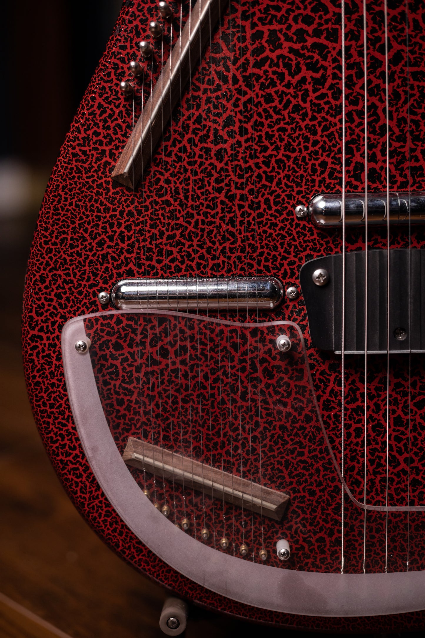 Used Jerry Jones Electric Sitar - Red Crackle