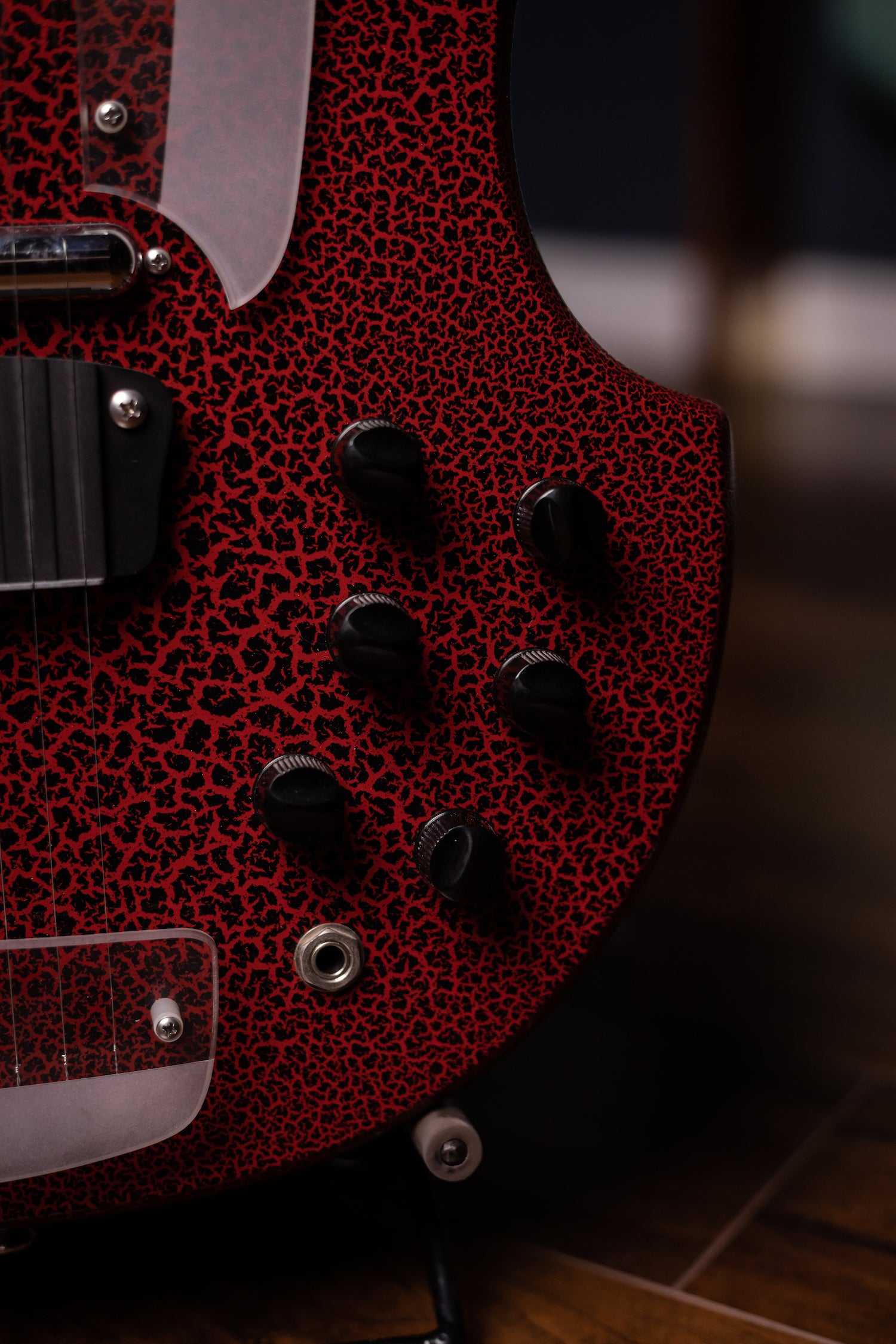 Used Jerry Jones Electric Sitar - Red Crackle
