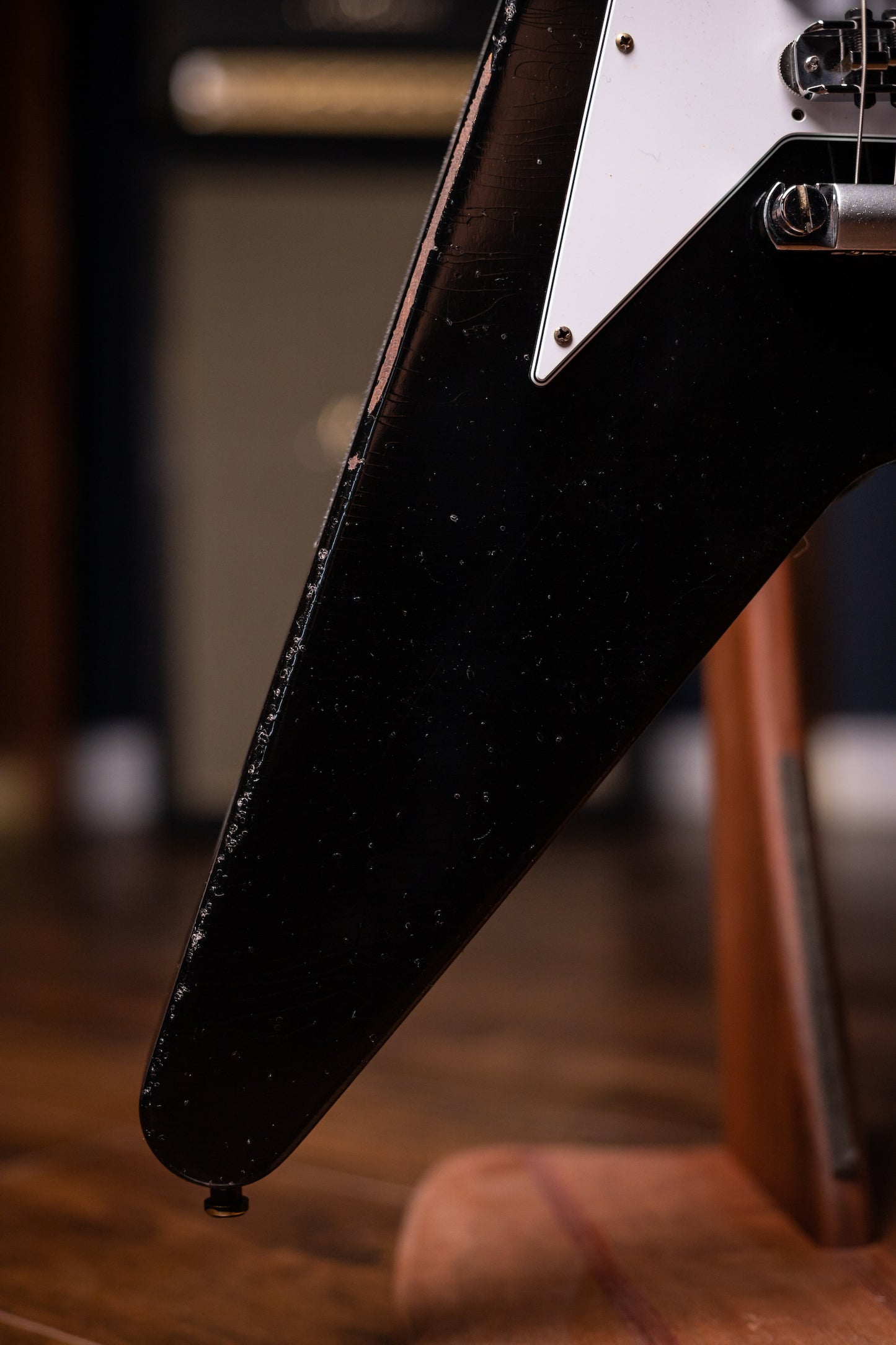 Gibson Kirk Hammett 1979 Flying V Murphy Lab Aged Electric Guitar - Ebony