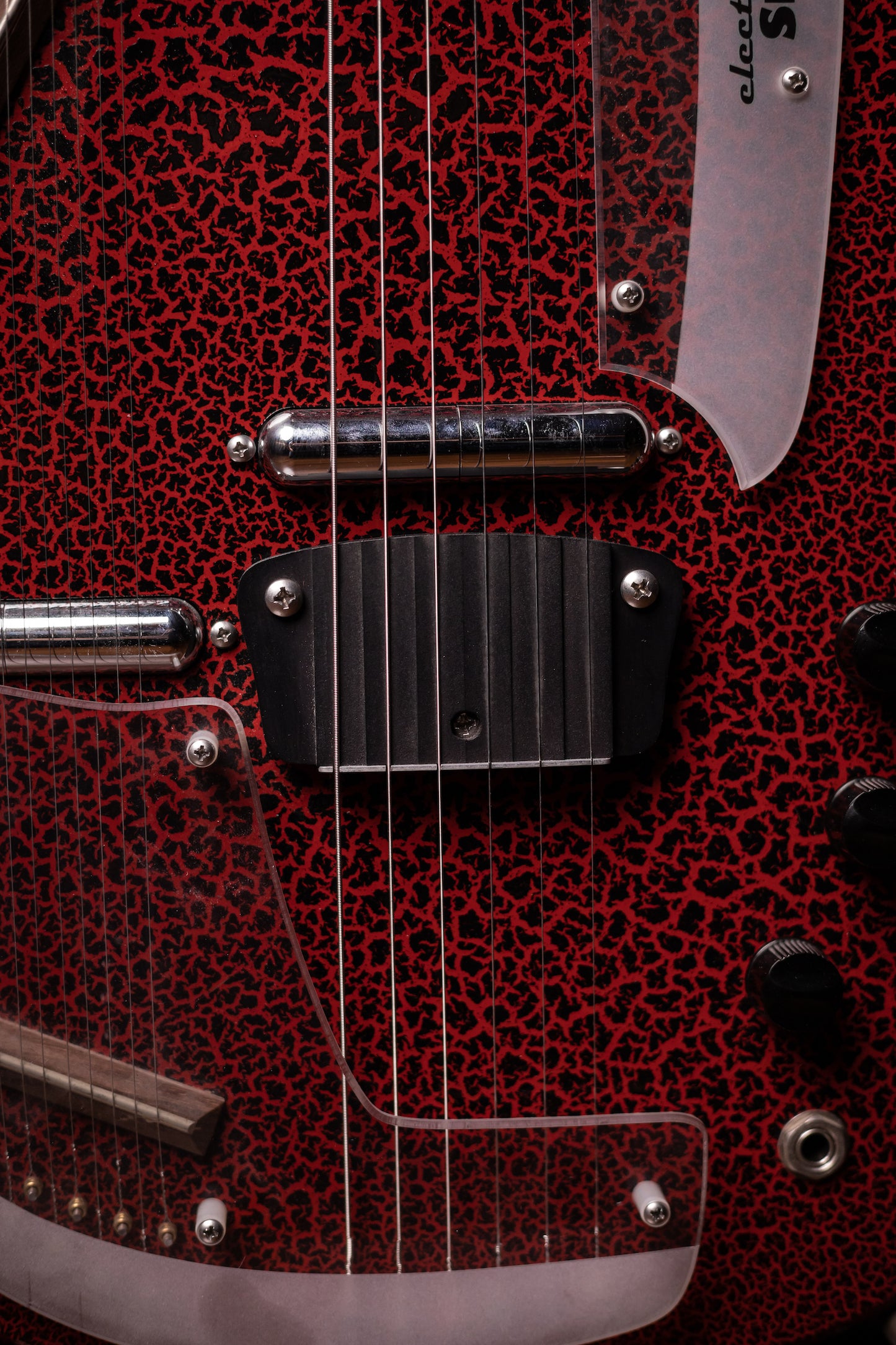 Used Jerry Jones Electric Sitar - Red Crackle
