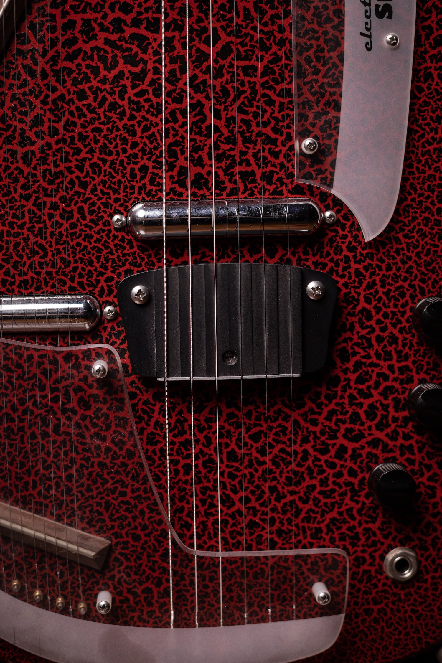 Used Jerry Jones Electric Sitar - Red Crackle
