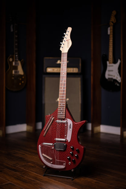 Used Jerry Jones Electric Sitar - Red Crackle