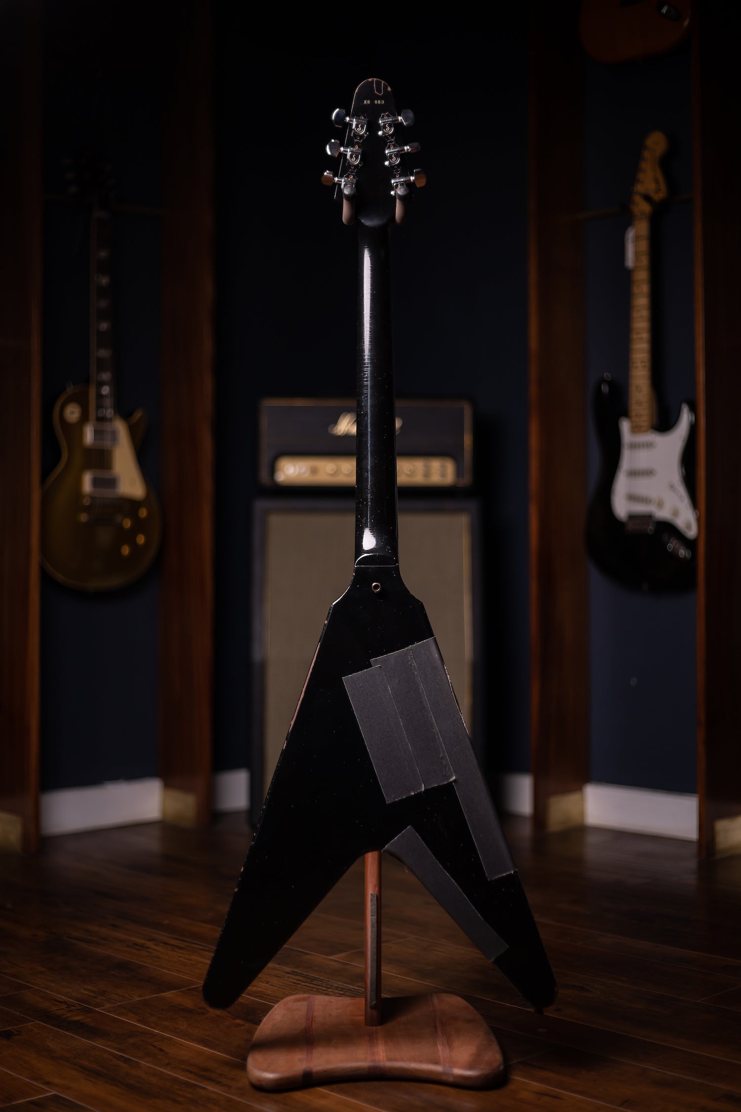 Gibson Kirk Hammett 1979 Flying V Murphy Lab Aged Electric Guitar - Ebony