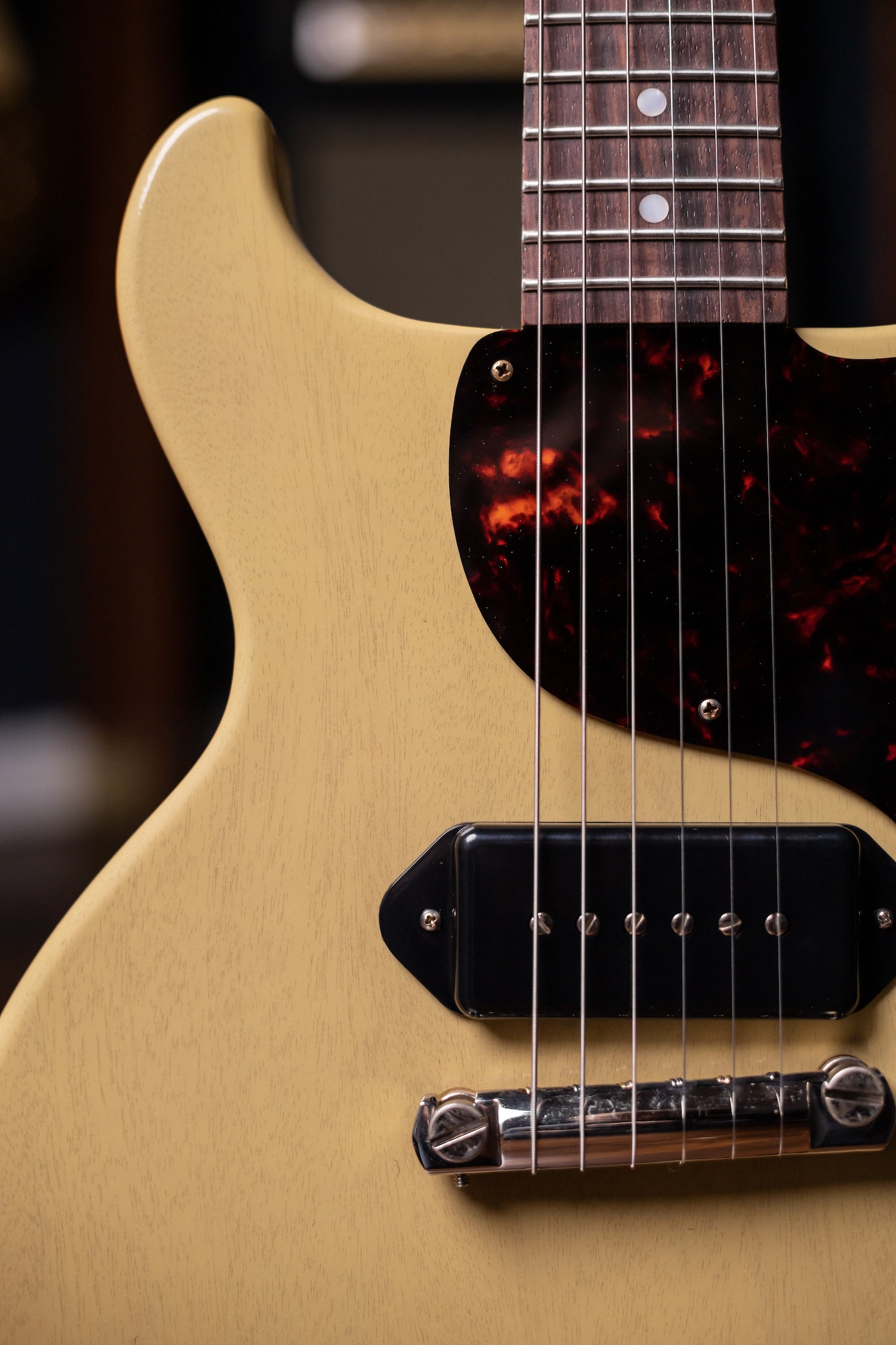 Gibson Custom Shop 1958 Les Paul Junior Double Cut Reissue VOS Electric Guitar - TV Yellow