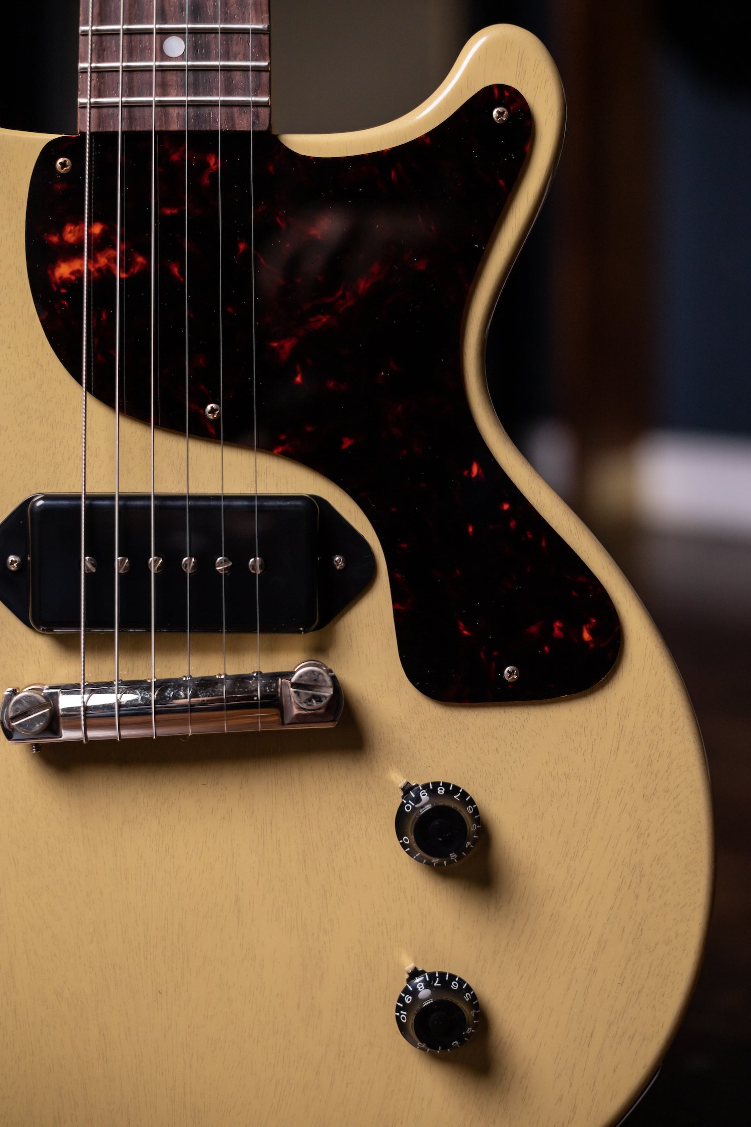 Gibson Custom Shop 1958 Les Paul Junior Double Cut Reissue VOS Electric Guitar - TV Yellow