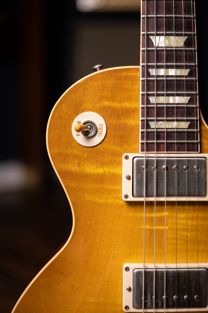 2014 Gibson Custom Shop Les Paul 1958 Standard Flame Top VOS Reissue Electric Guitar - Iced Tea