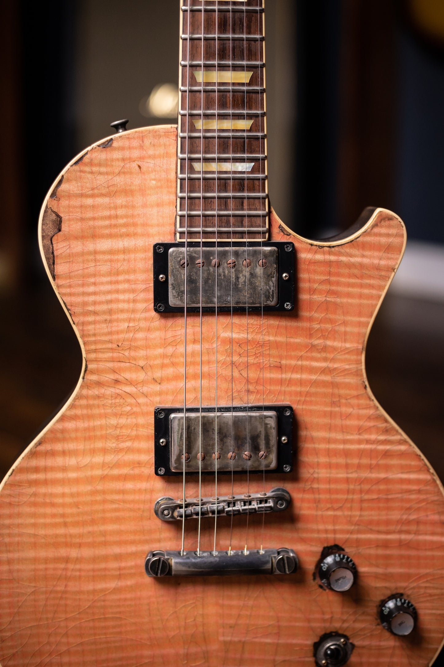 2018 Scala Underdog Full Relic Electric Guitar - Custom Pink