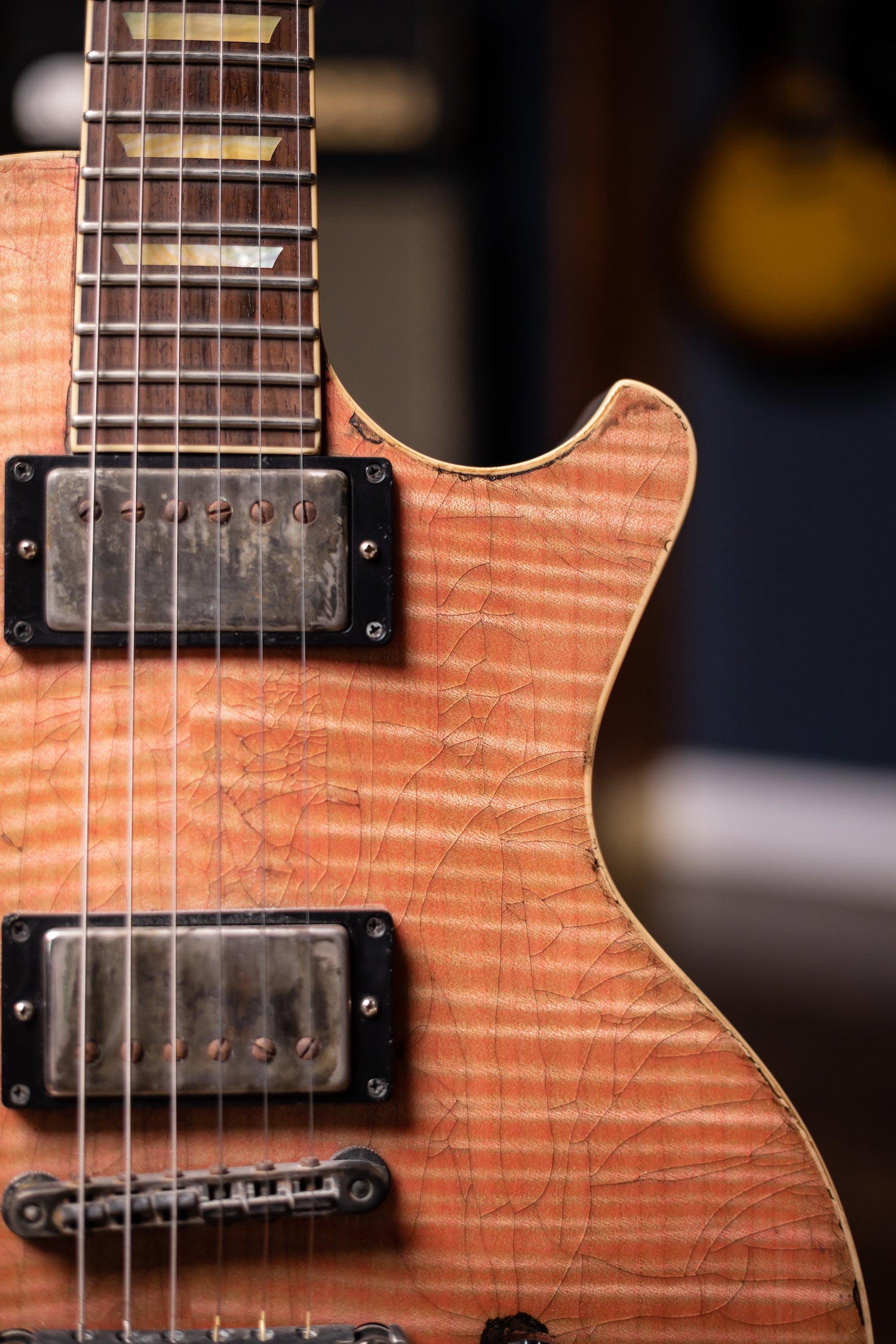 2018 Scala Underdog Full Relic Electric Guitar - Custom Pink