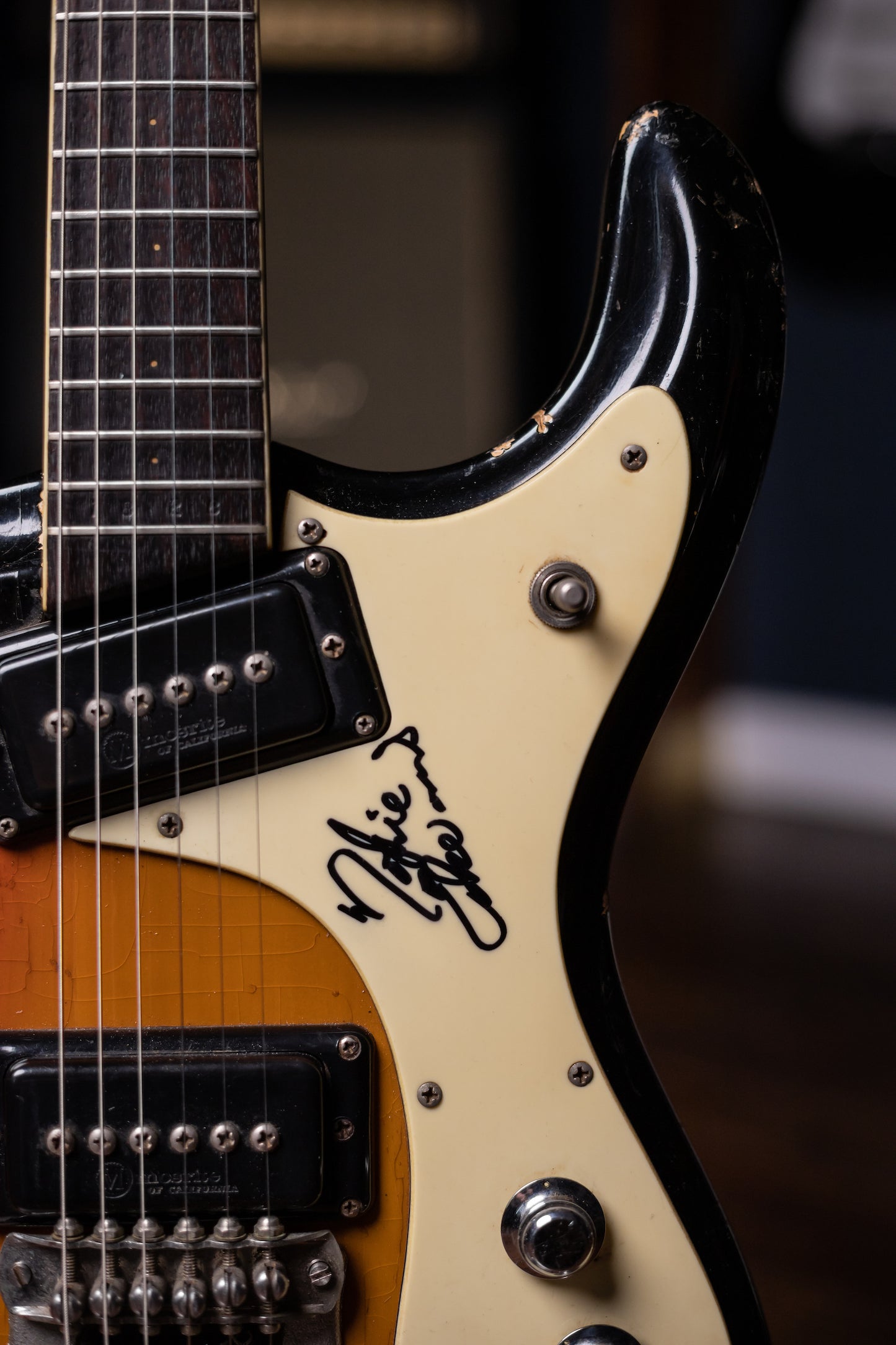 1965 Mosrite Ventures Model Electric Gutiar Signed by Nokie - Sunburst