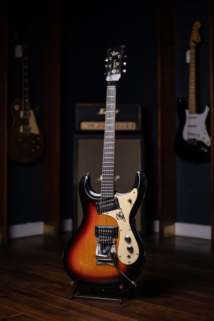 1965 Mosrite Ventures Model Electric Gutiar Signed by Nokie - Sunburst
