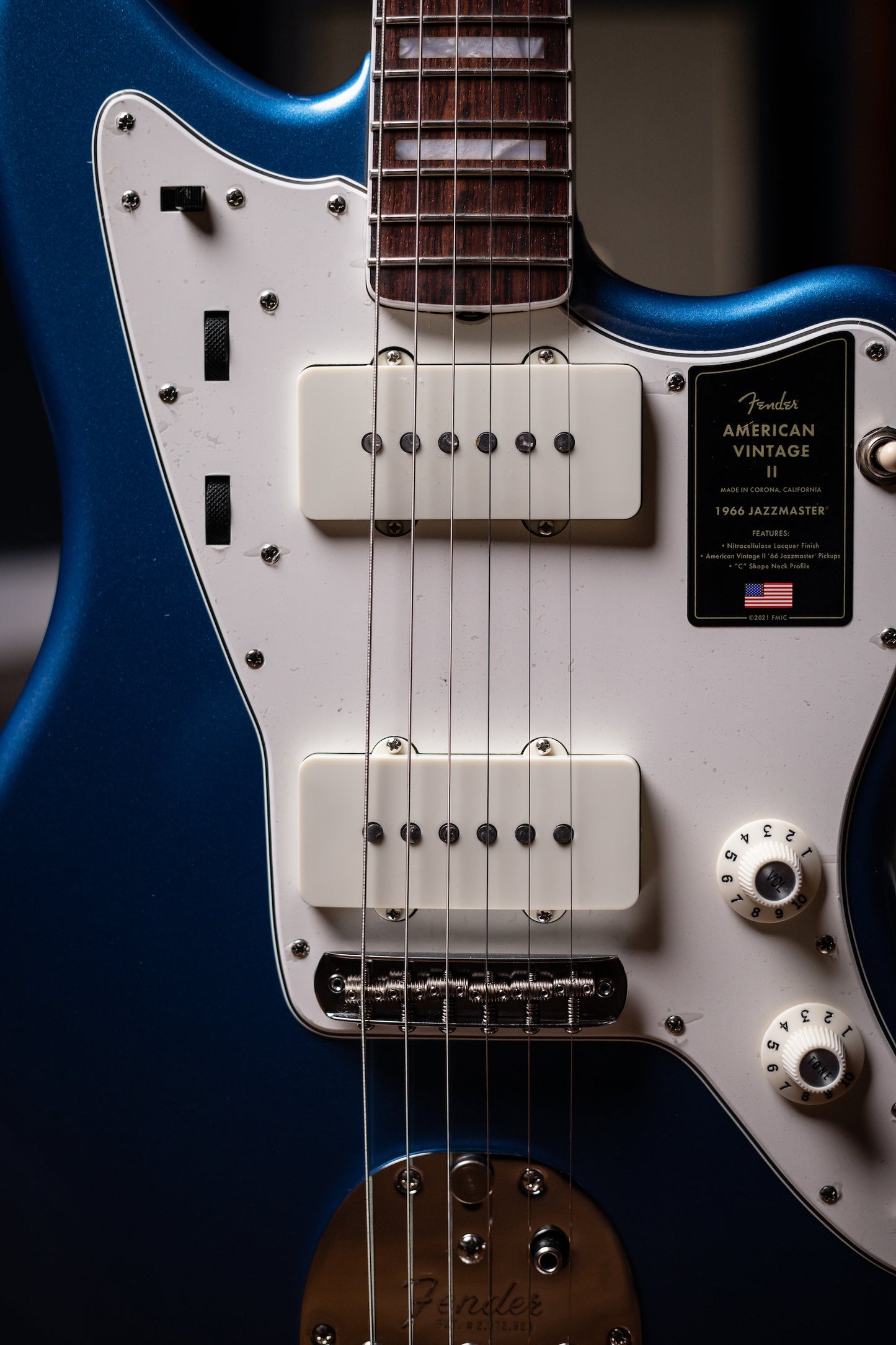 Fender American Vintage II 1966 Jazzmaster Electric Guitar - Lake Placid Blue