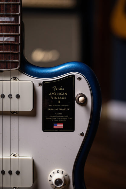 Fender American Vintage II 1966 Jazzmaster Electric Guitar - Lake Placid Blue