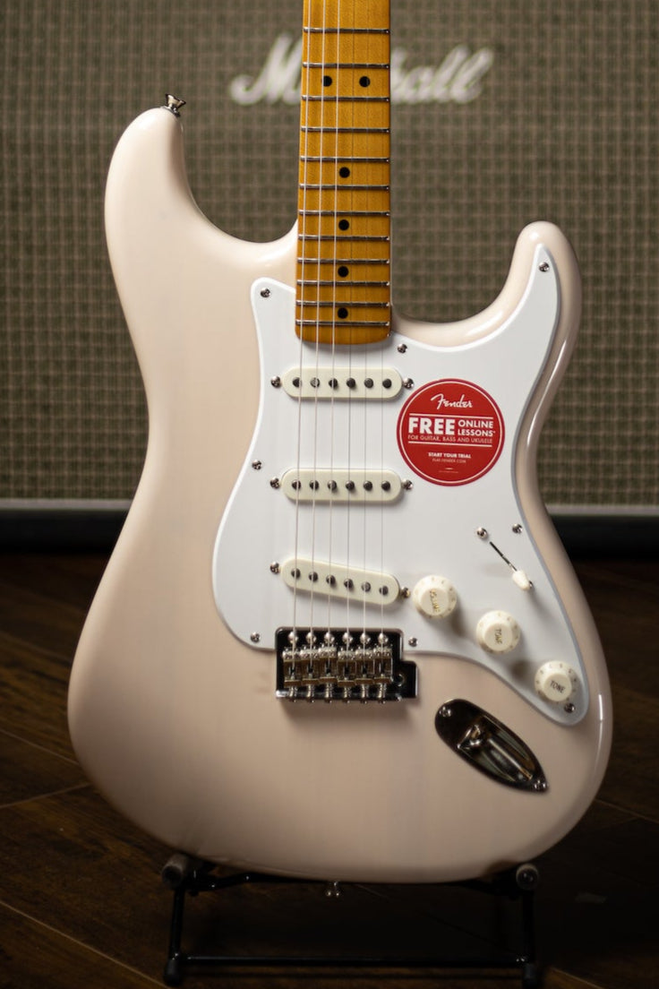 vSquier Stratocaster Classic Vibe 50's Electric Guitar - White Blonde