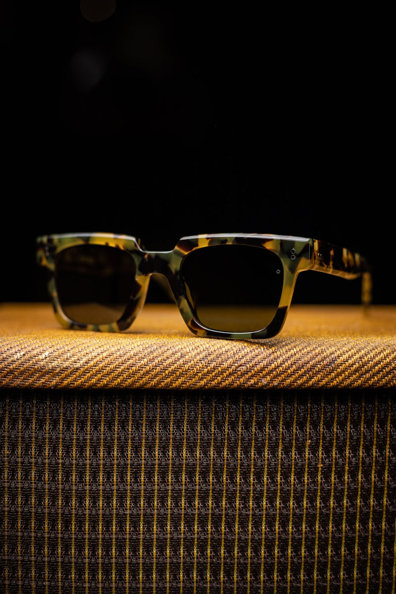 Johann Wolff Sunglasses - Anna in Tortoise w/ Green Polarized Lenses
