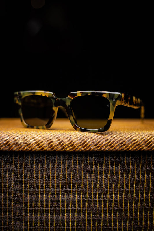 Johann Wolff Sunglasses - Anna in Tortoise w/ Green Polarized Lenses