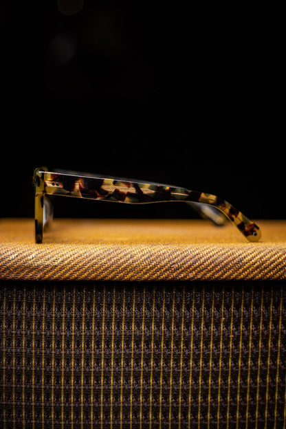 Johann Wolff Sunglasses - Anna in Tortoise w/ Green Polarized Lenses