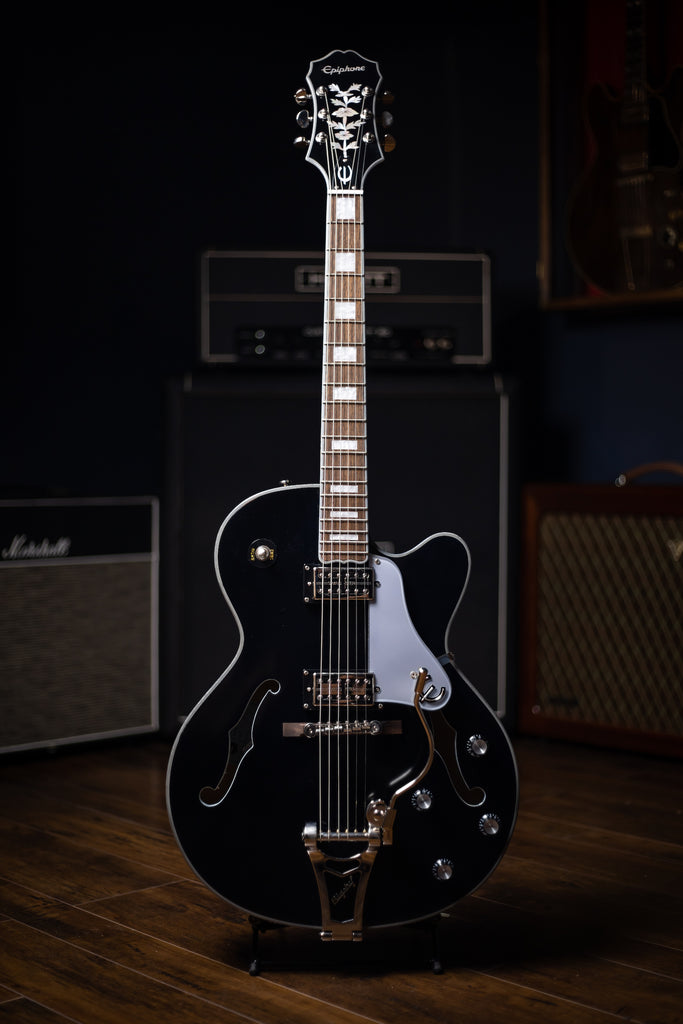 Epiphone Emperor Swingster Electric Guitar - Black Aged Gloss