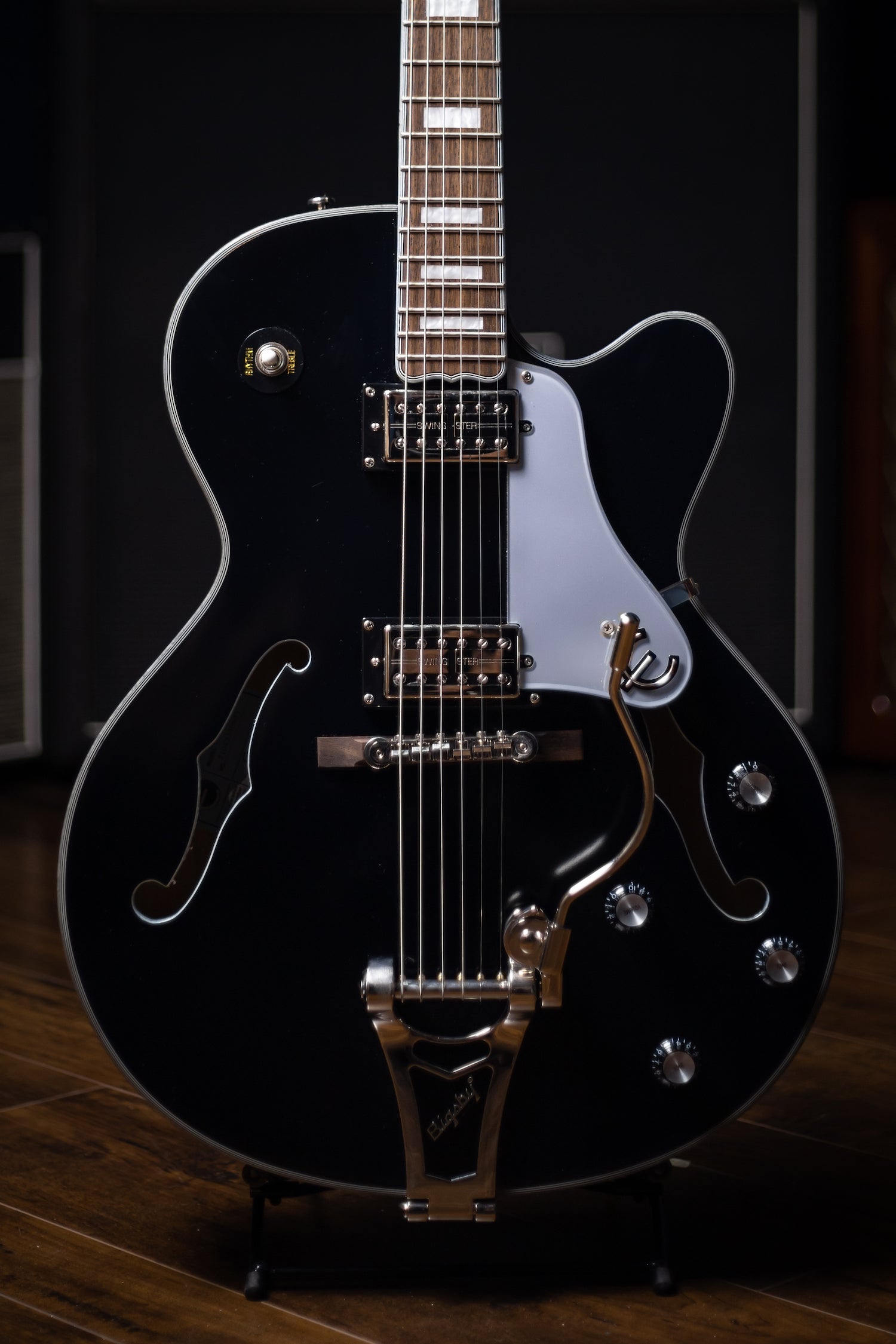 Epiphone Emperor Swingster Electric Guitar - Black Aged Gloss