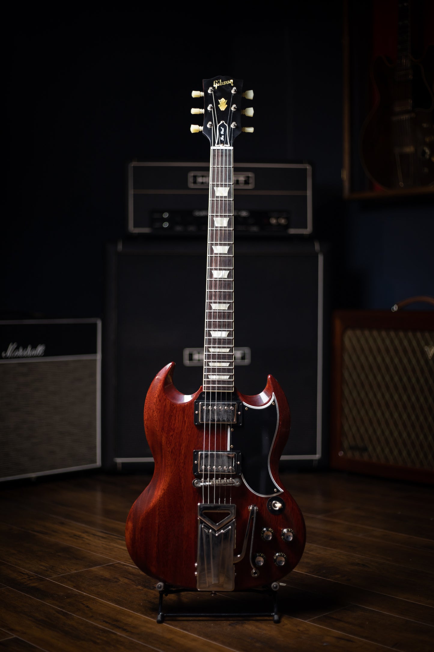 Gibson Custom Shop 60th Anniversary 1961 SG Les Paul Standard VOS Electric Guitar - Cherry Red