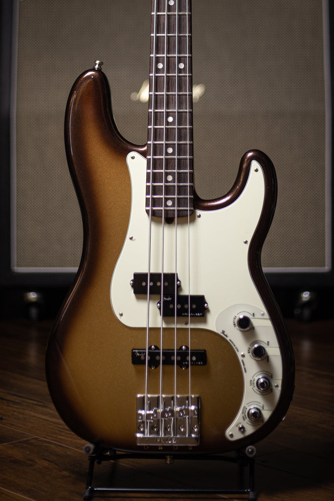 2020 Fender American Ultra Precision Bass - Mocha Burst